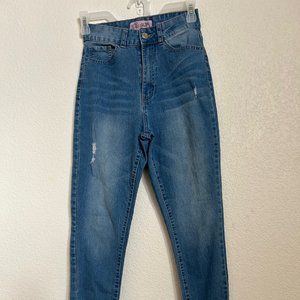 High-Waisted Jeans, Size 5. In Perfect Condition